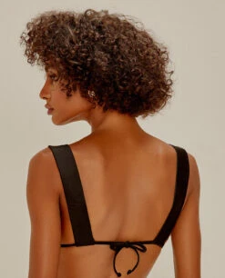 Agua De Coco Top Alongado Buttons Preto -Agua de Coco Shop top adc top alongado buttons preto 4