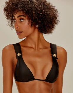 Agua De Coco Top Alongado Buttons Preto -Agua de Coco Shop top adc top alongado buttons preto 5