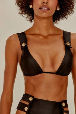 Agua De Coco Top Alongado Buttons Preto -Agua de Coco Shop top adc top alongado buttons preto 6