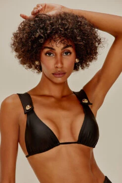 Agua De Coco Top Alongado Buttons Preto -Agua de Coco Shop top adc top alongado buttons preto 7