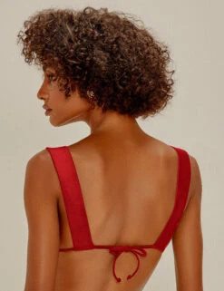 Agua De Coco Top Alongado Buttons Vermelho -Agua de Coco Shop top adc top alongado buttons vermelho 4