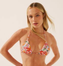 Agua De Coco Top Cortininha Floral Ikat