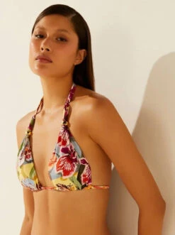 Agua De Coco Top Larga Orquidea Listrada