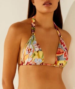 Agua De Coco Top Larga Orquidea Listrada -Agua de Coco Shop top adc top larga orquidea listrada 2