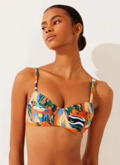 Agua De Coco Top Larga Quadros Bordados