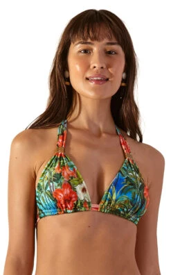 Tropical Triangle Halter Bikini Top - Top Ariba Honolulu