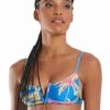 Tropical Blue V-cut Bikini Top - Top Bikini Joy Recanto