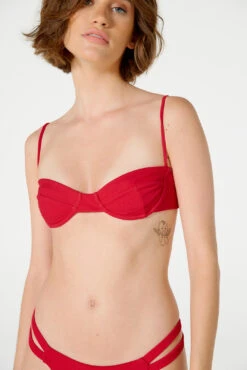 Top Chandon Crispy Vermelho -Agua de Coco Shop top blueman top chandon crispy vermelho 6