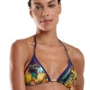Multicolored Tropical Sliding Triangle Top - Top Iceberg Iquitos