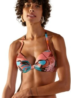 Tropical Pink Padded Balconette Top - Top Pacifico Chic Palmar -Agua de Coco Shop top blueman top pacifico chic palmar 2