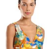 Colorful Print Wide Straps Bralette Top - Top Sum Cartagena