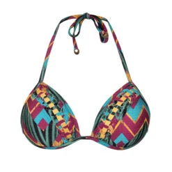 Top Frente Única Trancado Bambu