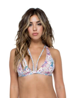 Strappy Reversible Triangle Scarf Top - Top Azucar Reversible