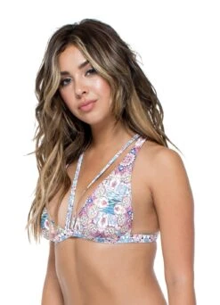 Strappy Reversible Triangle Scarf Top - Top Azucar Reversible -Agua de Coco Shop top lulifama top azucar reversible 2