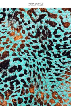 Top Full Ruched Animale Aqua -Agua de Coco Shop top lulifama top full ruched animale aqua 3