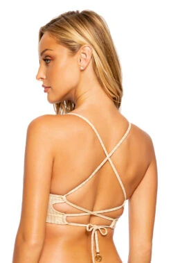 Agua de Coco Shop -Agua de Coco Shop top lulifama top peek a boo gold dipped 1