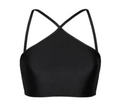 Bbs X Pipoca - Black Crop Top -Agua de Coco Shop top pipoca top all black cropped 0