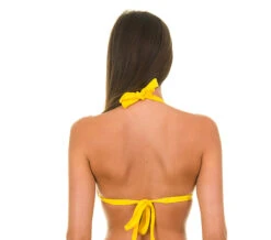 Yellow Padded Triangle Swimsuit Top - Ipe Tri Fixo -Agua de Coco Shop top riodesol ipe tri fixo 1
