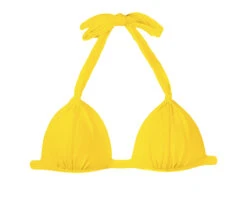Yellow Padded Triangle Swimsuit Top - Ipe Tri Fixo
