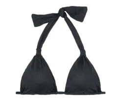 Black Scarf Triangle Top With Removable Foam - Soutien Ambra Mel Preto