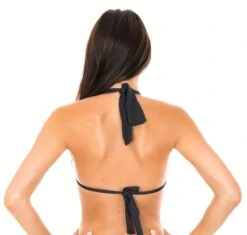 Black Scarf Triangle Top With Removable Foam - Soutien Ambra Mel Preto -Agua de Coco Shop top riodesol soutien ambra mel preto 2