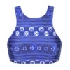 Blue Print Swimmer-back Crop Top - Soutien Cool Jean Sporty
