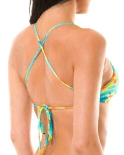 Bikini Crop Top Cross-over Back floral Design - Soutien Lei Sporty 7 Bikini Crop Top Cross-over Back floral Design - Soutien Lei Sporty -Agua de Coco Shop top riodesol soutien lei sporty 3