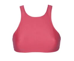 Swimmer Back Crop Top Deep Pink Bikini Top - Soutien Sporty Frutilly