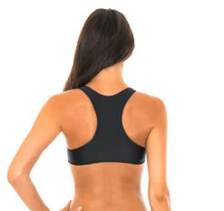 Swimmer Back Crop Top Black Bikini Top - Soutien Sporty Preto -Agua de Coco Shop top riodesol soutien sporty preto 22