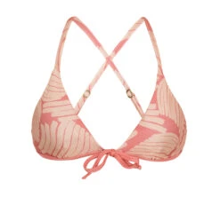 Pale Pink Rose Bra Top Crossed Back - Top Banana Rose Micro