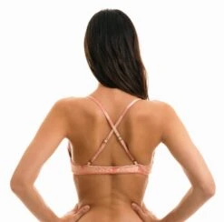 Pale Pink Rose Bra Top Crossed Back - Top Banana Rose Micro -Agua de Coco Shop top riodesol top banana rose micro 2