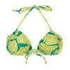 Balconette Bikini Top In Green Banana Print - Top Banana Yellow Balconet