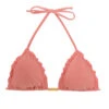 Wavy Pink Triangle Bikini Top - Top Bella Frufru