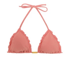 Wavy Pink Triangle Bikini Top - Top Bella Frufru