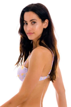 Textured Pastel Floral Balconette Bikini Top - Top Canola Balconet -Agua de Coco Shop top riodesol top canola balconet 3