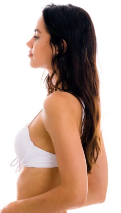 Textured White Push-up Balconette Bikini Top - Top Cotele-branco Balconet-pushup -Agua de Coco Shop top riodesol top cotele branco balconet pushup 3