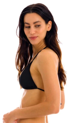 Black Ribbed Sliding Triangle Top - Top Cotele-preto Tri-inv 8 Black Ribbed Sliding Triangle Top - Top Cotele-preto Tri-inv -Agua de Coco Shop top riodesol top cotele preto tri inv 3