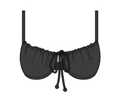 Top Dots-black Balconet-tie -Agua de Coco Shop top riodesol top dots black balconet tie 4