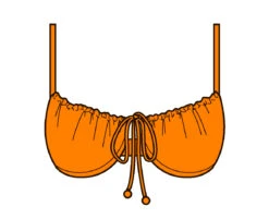 Top Dots-orange Balconet-tie -Agua de Coco Shop top riodesol top dots orange balconet tie 6