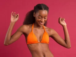 New Products -Agua de Coco Shop top riodesol top dots orange mel 1