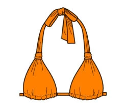 Top Dots-orange Mel -Agua de Coco Shop top riodesol top dots orange mel 6