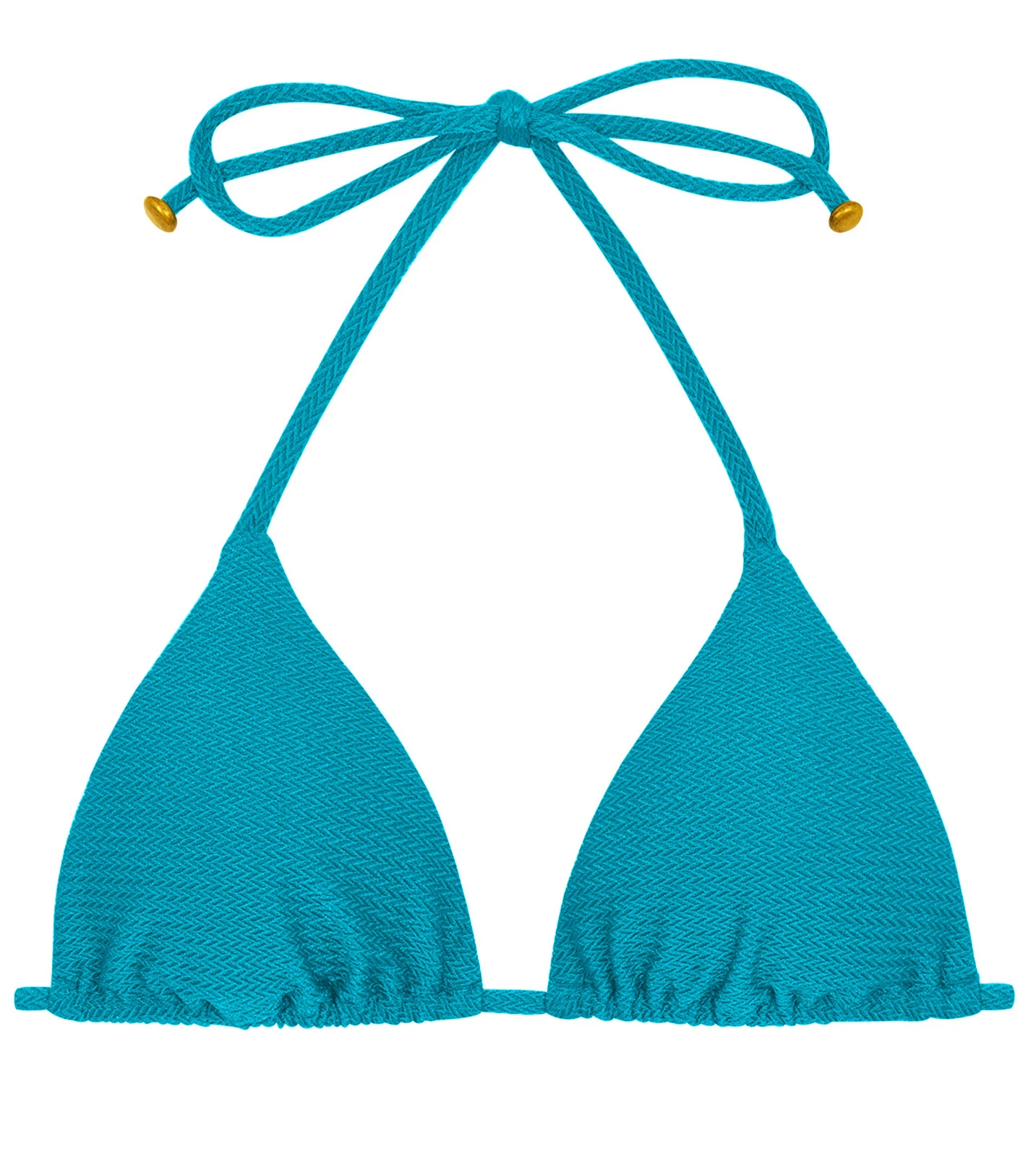 Textured Triangle Blue Bikini Top - Top Duna Tri Fiorde 1 Textured Triangle Blue Bikini Top - Top Duna Tri Fiorde