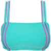 Blue Bra Bikini Top With Pink Details - Top Duo Pink Blue