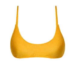 Textured Yellow Bralette Top - Top Eden-pequi Bralette