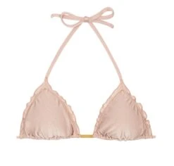 Accessorized Nude Pink Bikini Top - Top Essence Frufru