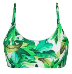 Green Bra Bikini Top - Top Folhagem Laco