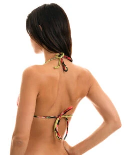 Triangle Sliding Top In Floral And Polka Dot Print - Top Ilha Bela Micro -Agua de Coco Shop top riodesol top ilha bela micro 3