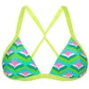 Triangle Bikini Top With Green Borders - Top Mermaid Tri