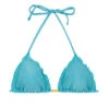 Light Blue Triangol Bikini Top - Top Orvalho Frufru