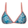 Blue Fixed Adjustable Triangle Top With Leaf Pattern - Top Palms-blue Tri-fixo
